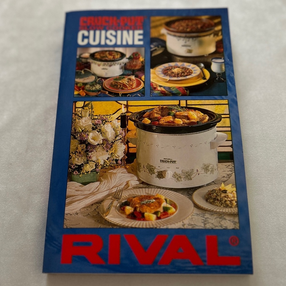 Vintage 1995 Rival Crock Pot Slow Cooker Cuisine Cookbook Recipes Cook Book GUC